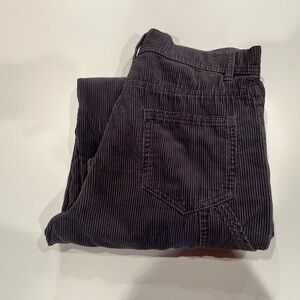 Gray corduroy cargo pants